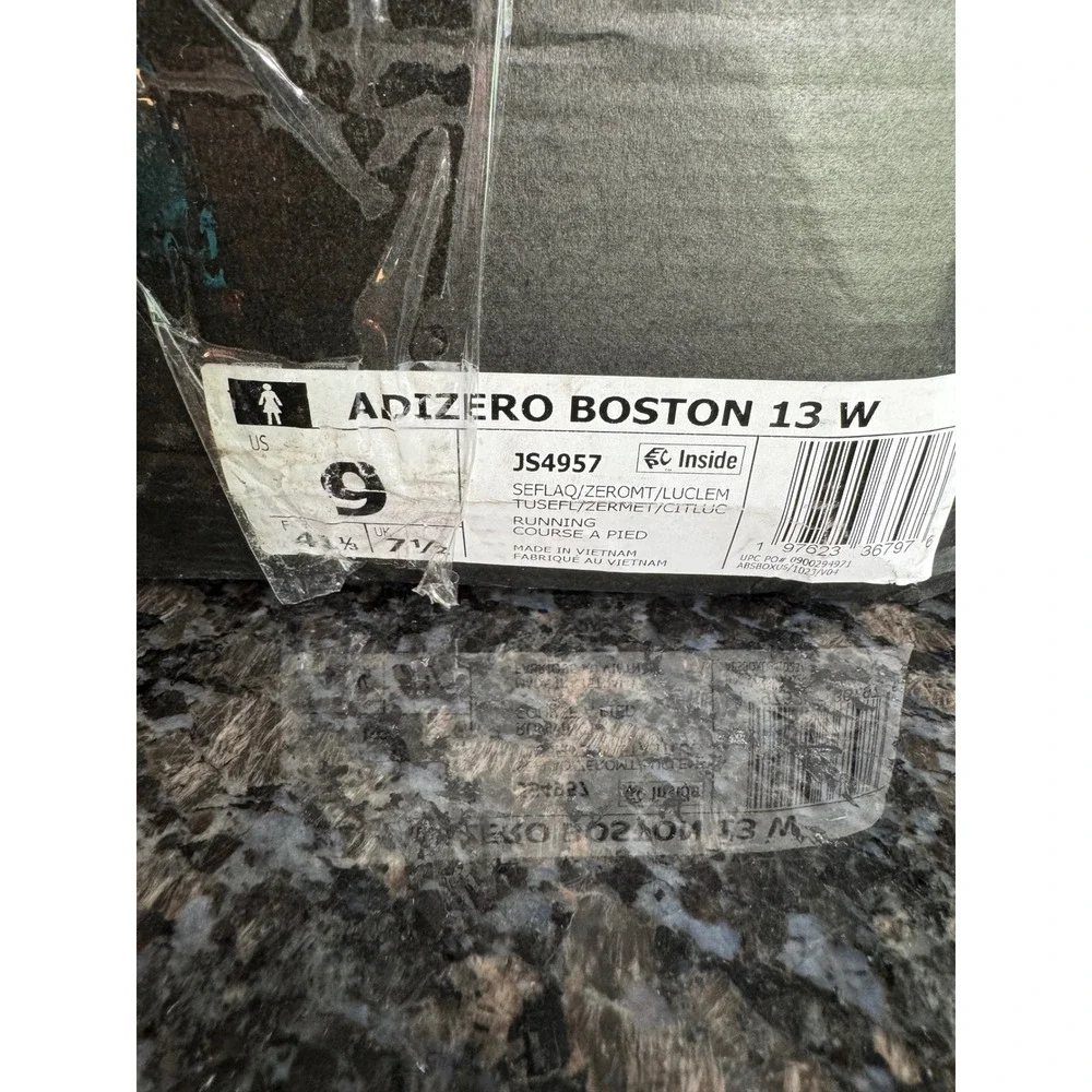 Adidas Adizero Boston‎ 13 W Mint Green Running Shoes JS4957 Womens 9 NEW